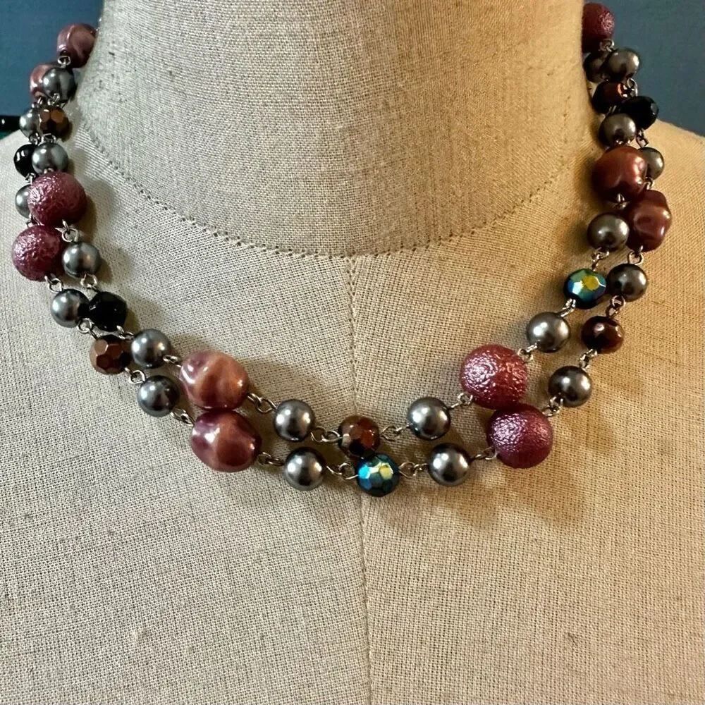 Cookie Lee long beaded necklace